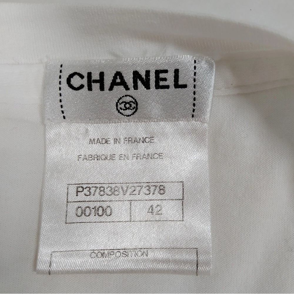 Chanel white t-shirt - Picture 6 of 9